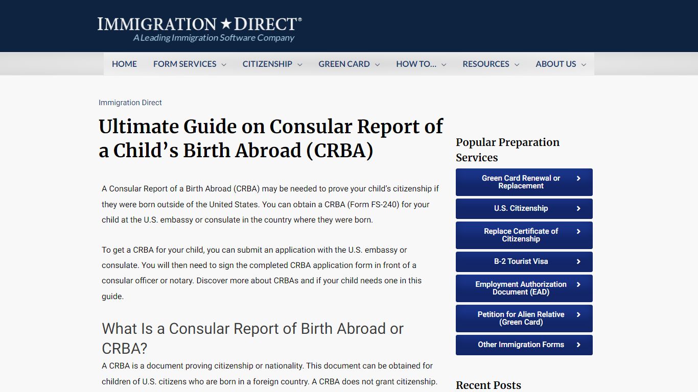 Consular Report Of Birth Abroad (CRBA): An Ultimate Guide